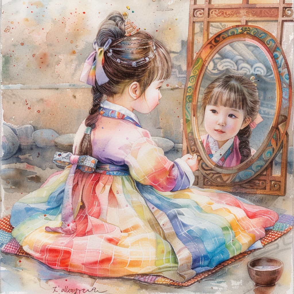 Little Princess in the Mirror