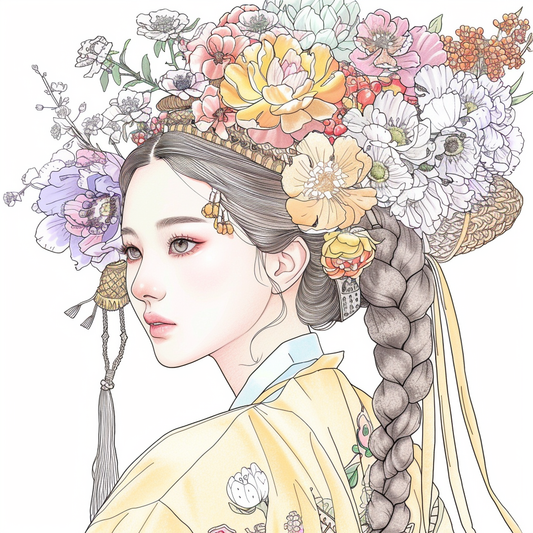 Floral Crown in Quiet Grace