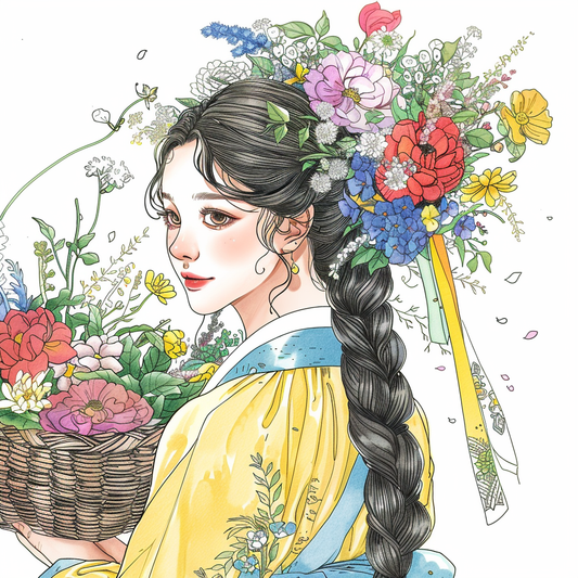 Blooming Grace – The Flower Maiden of Spring