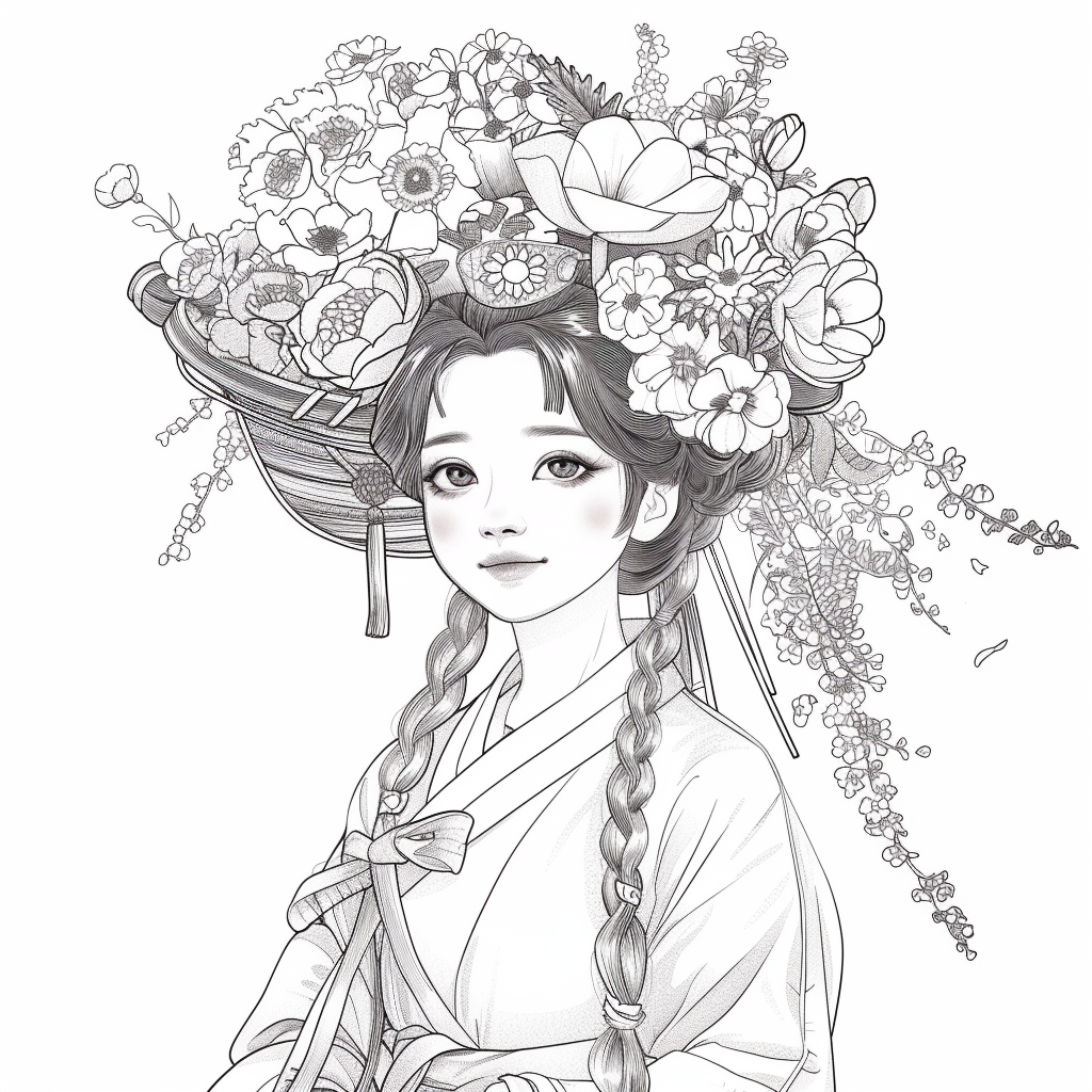 Blooming Grace – The Flower Maiden of Spring