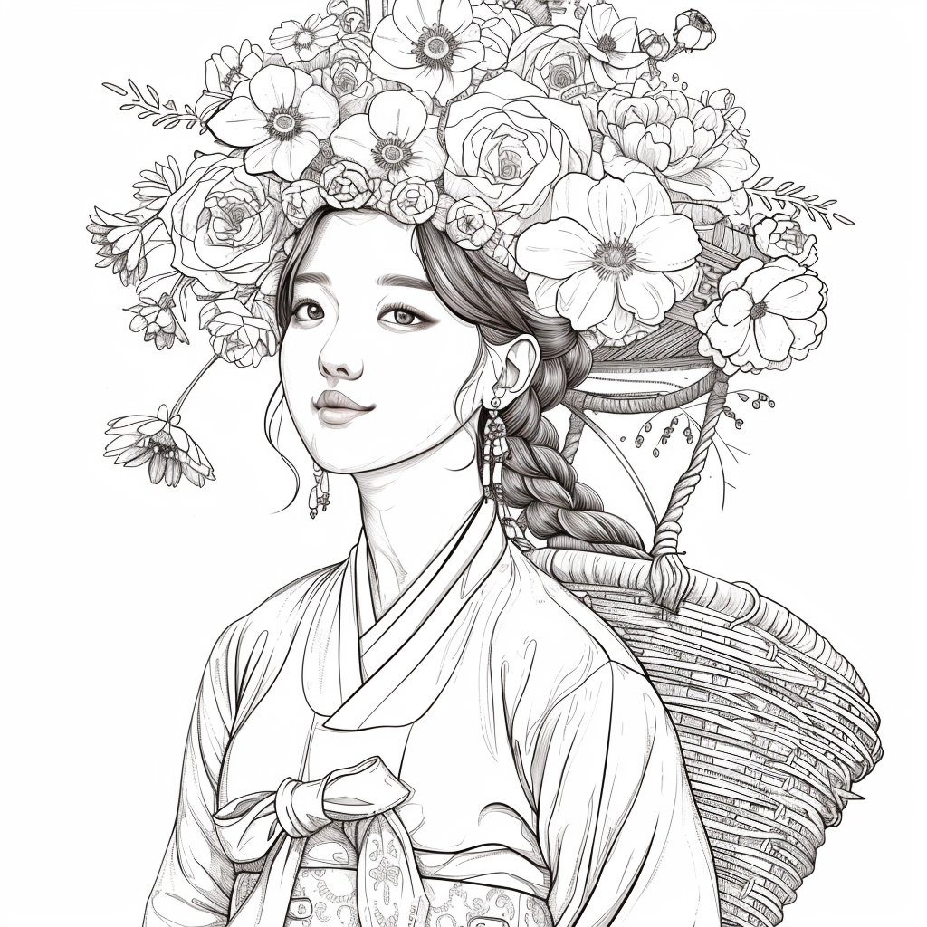 Blooming Grace – The Flower Maiden of Spring
