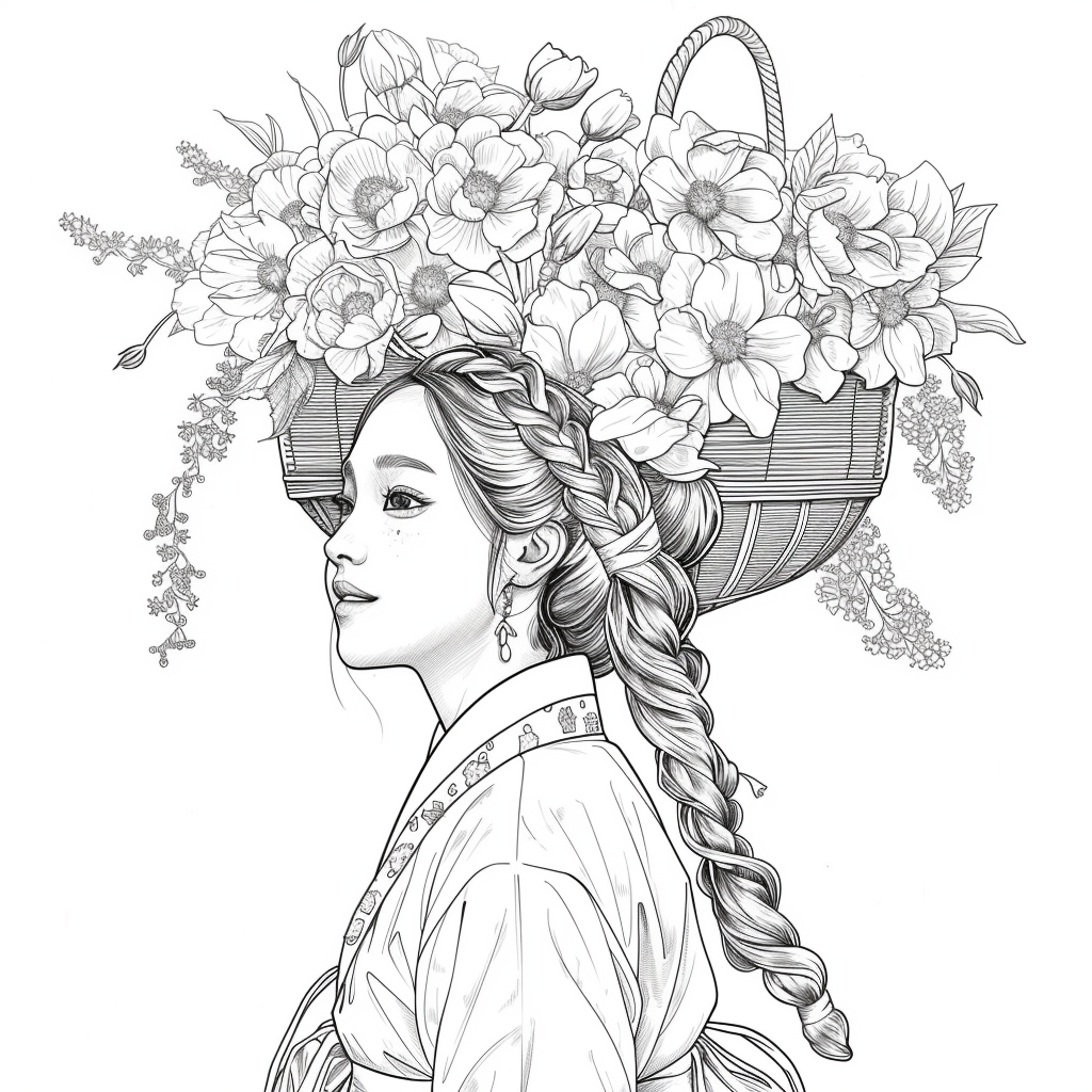 Blooming Grace – The Flower Maiden of Spring