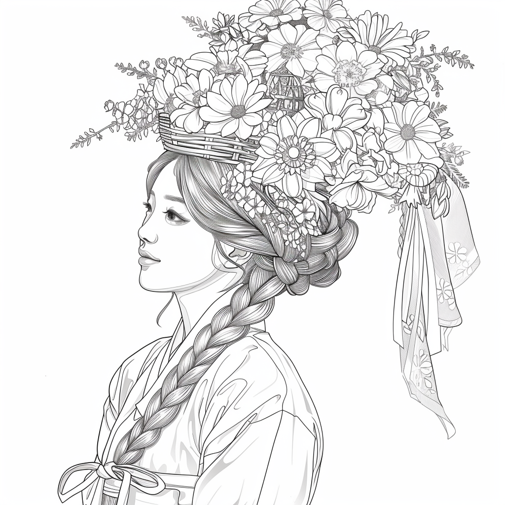 Floral Crown in Quiet Grace