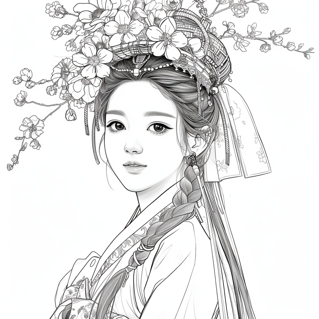 Blooming Grace – The Flower Maiden of Spring