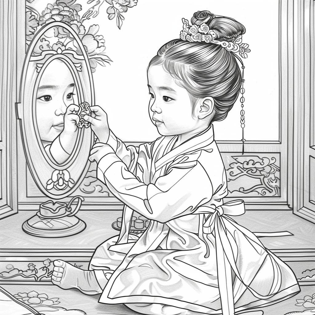 Little Princess in the Mirror