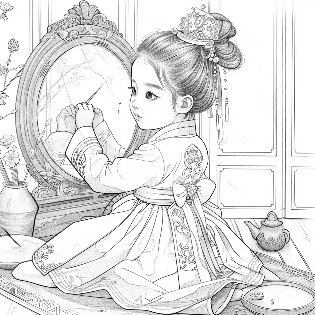 Little Princess in the Mirror