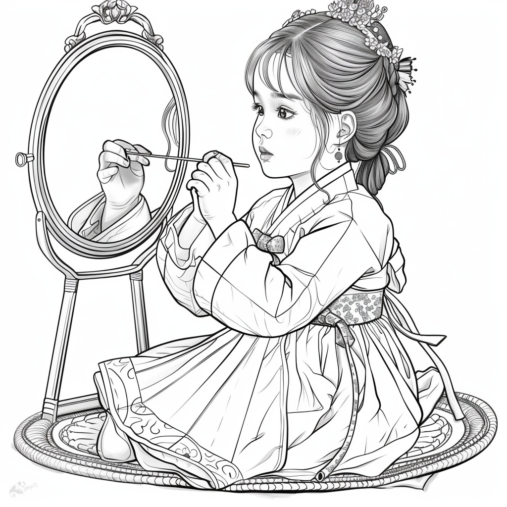 Little Princess in the Mirror