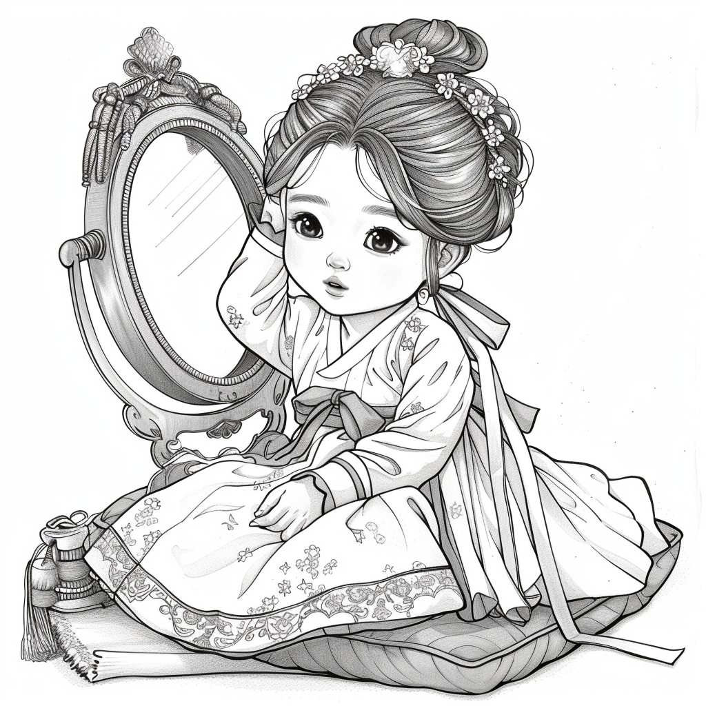Little Princess in the Mirror