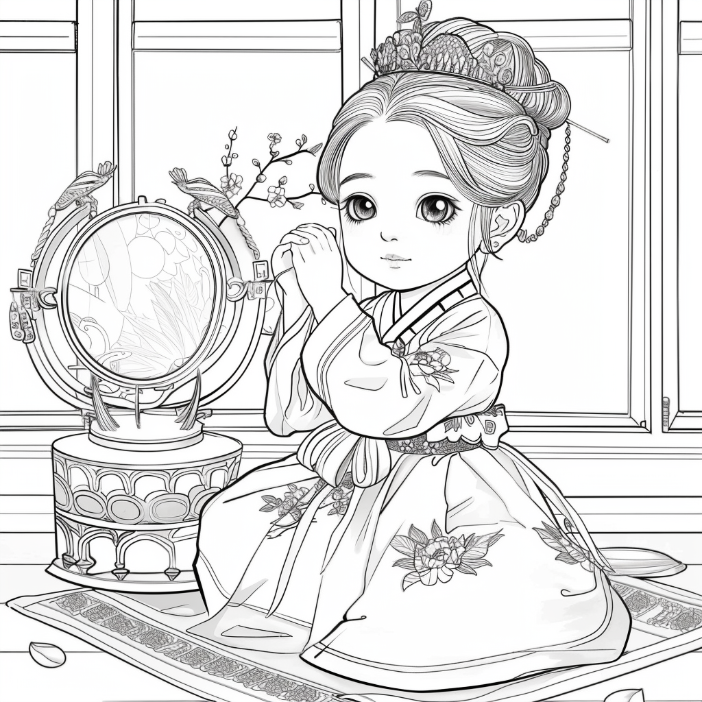 Little Princess in the Mirror