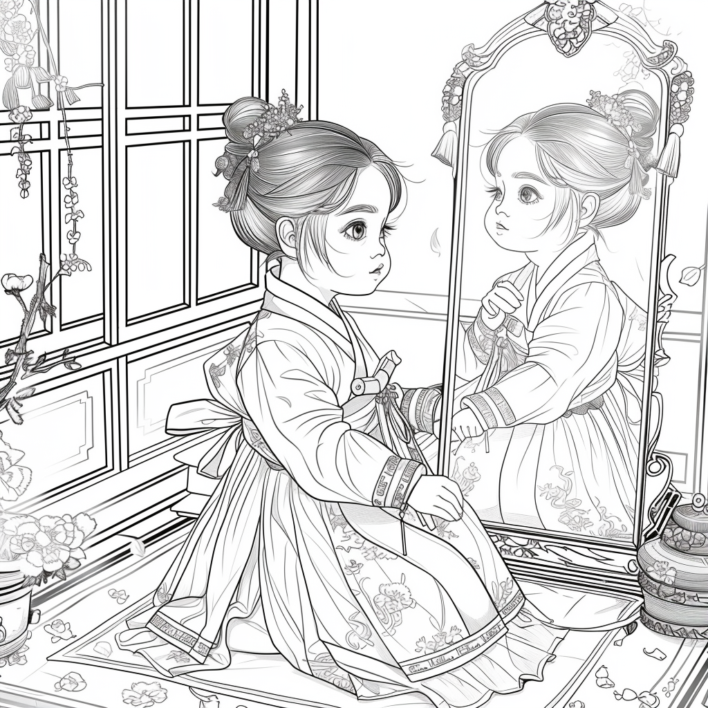 Little Princess in the Mirror