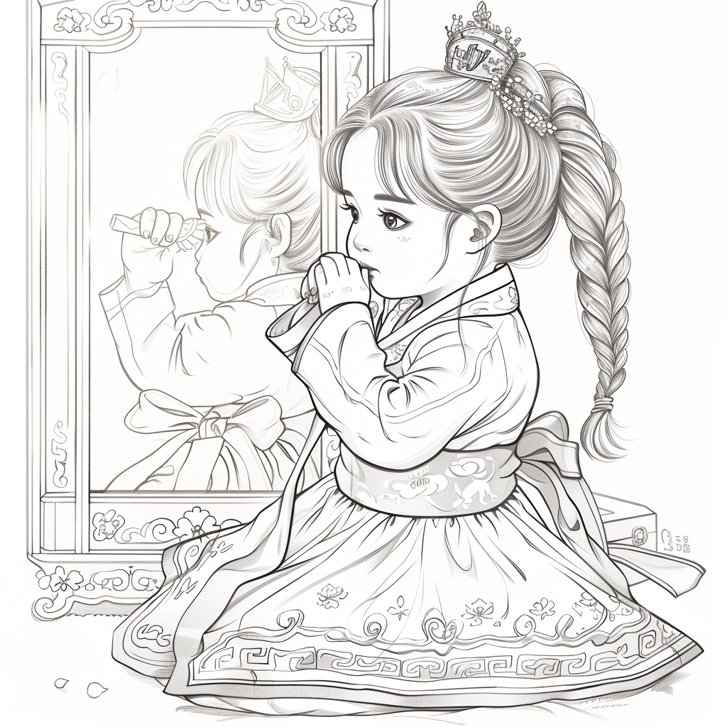 Little Princess in the Mirror