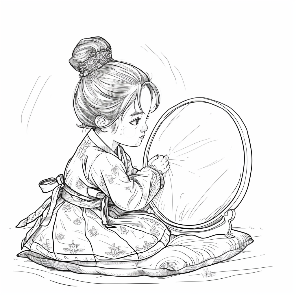 Little Princess in the Mirror