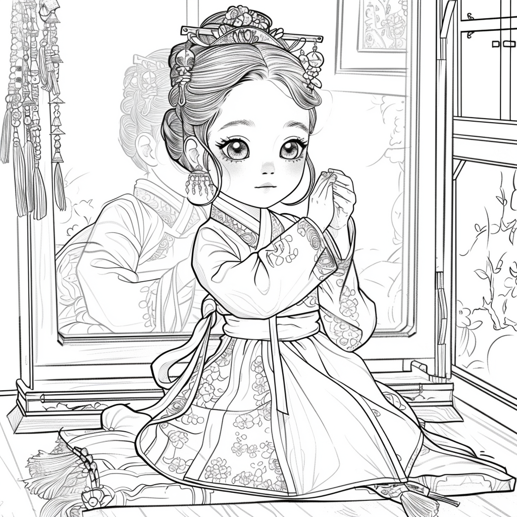 Little Princess in the Mirror