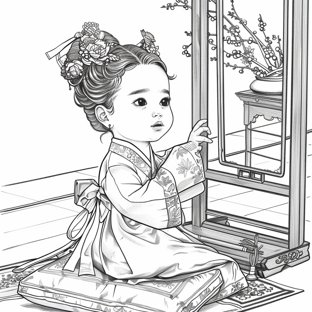 Little Princess in the Mirror