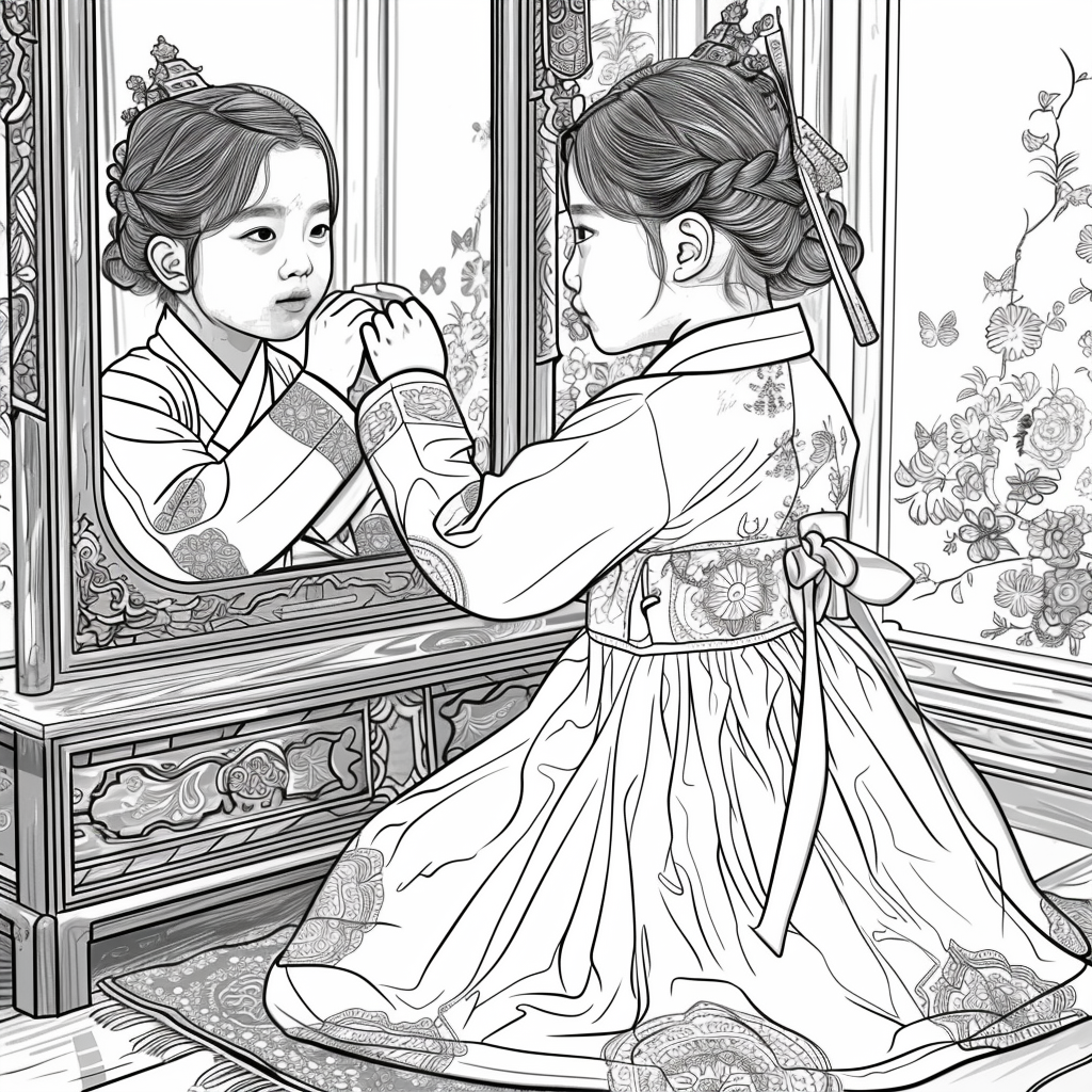 Little Princess in the Mirror