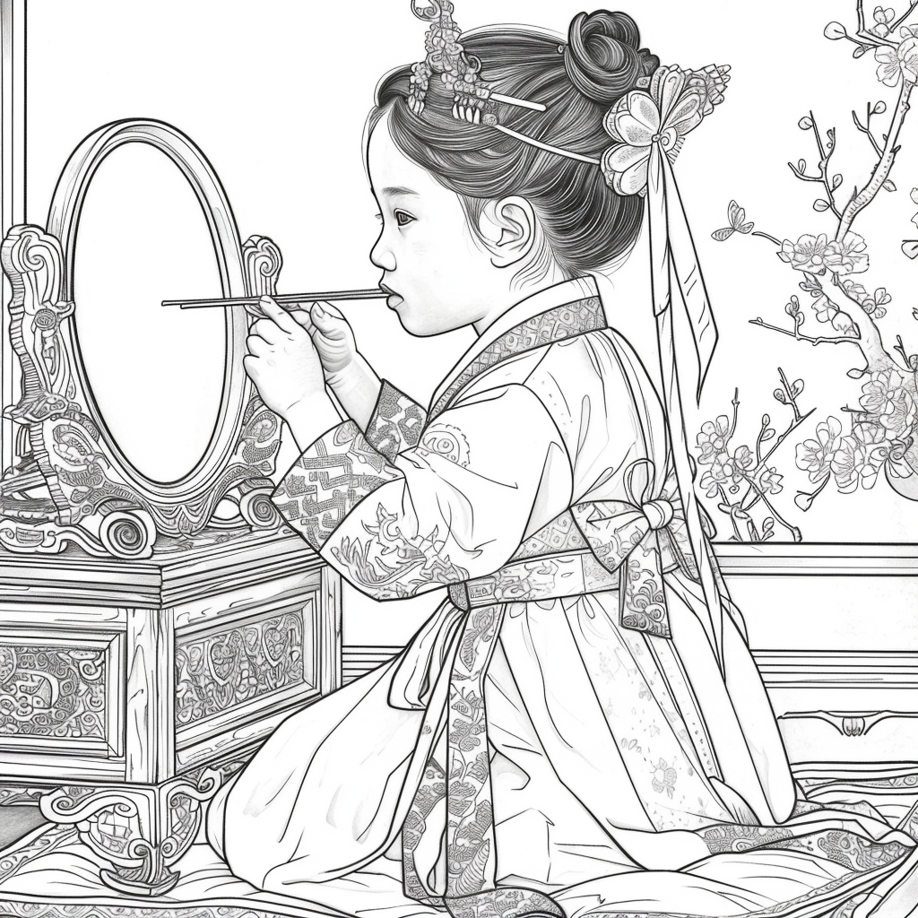 Little Princess in the Mirror