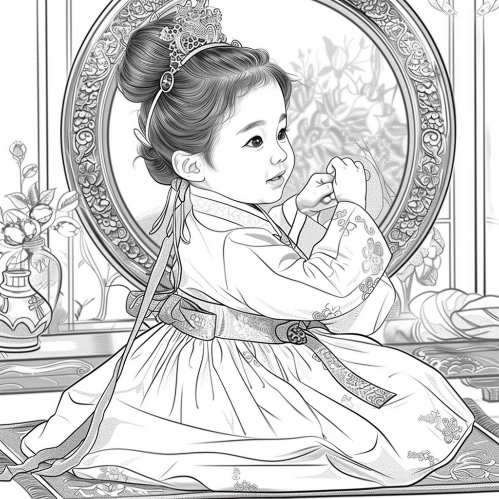 Little Princess in the Mirror