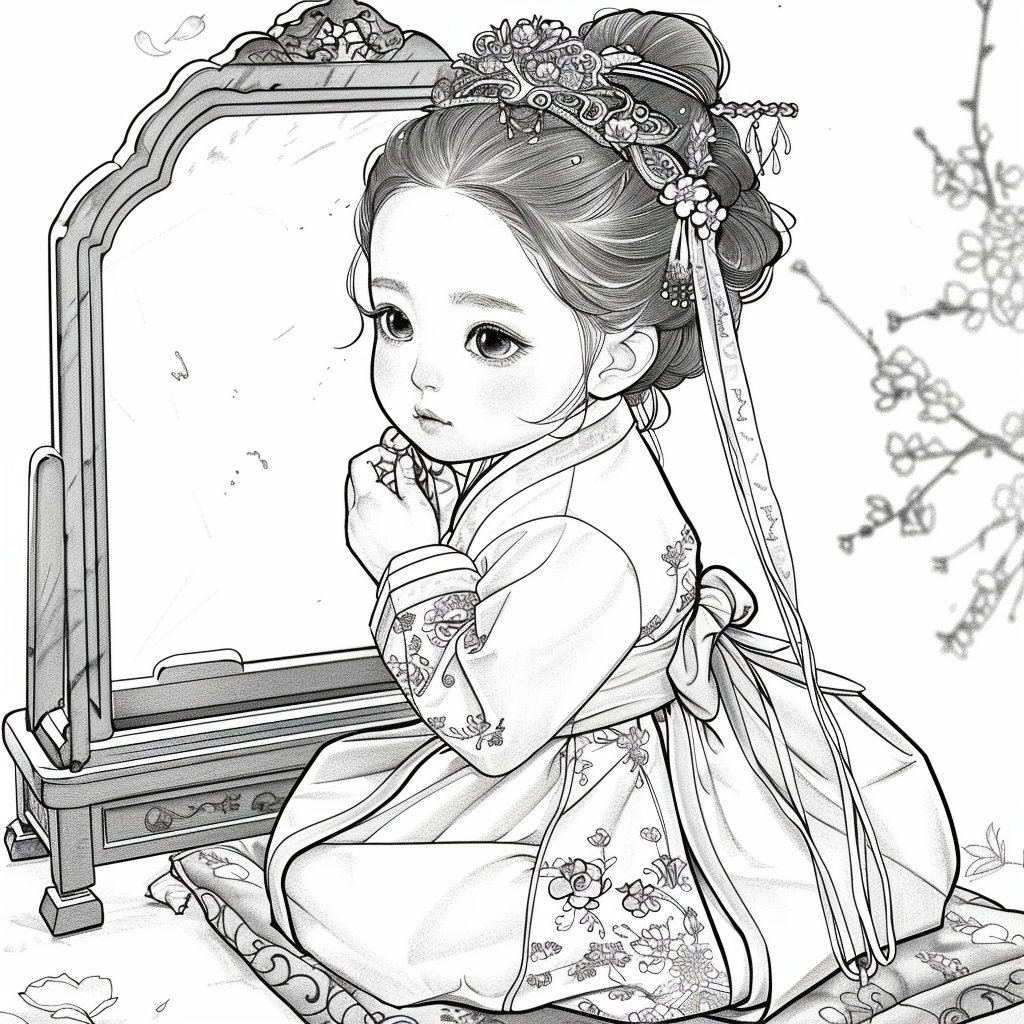 Little Princess in the Mirror
