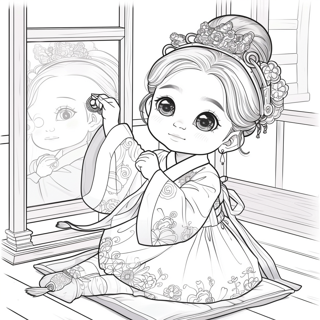 Little Princess in the Mirror