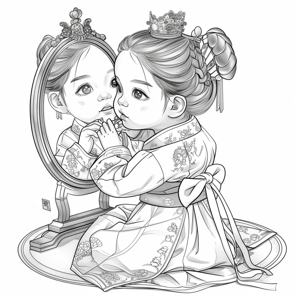 Little Princess in the Mirror