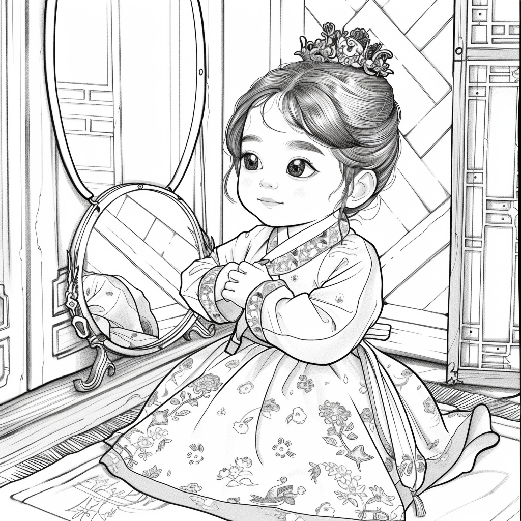 Little Princess in the Mirror