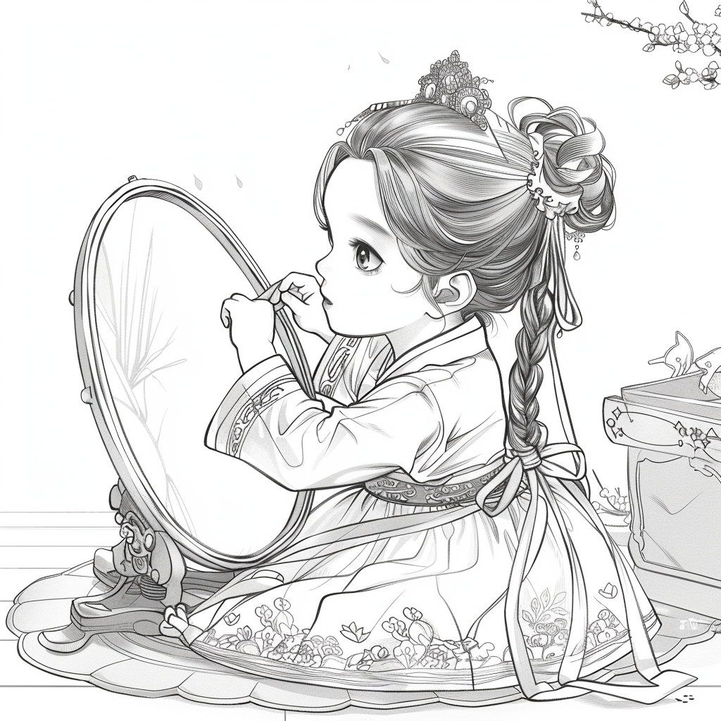 Little Princess in the Mirror