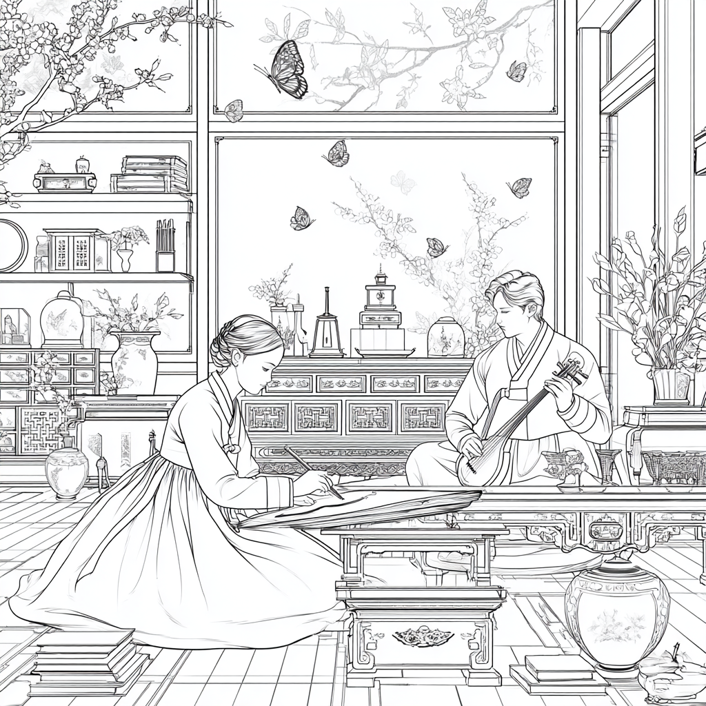 Spring Atelier of the Joseon Scholars