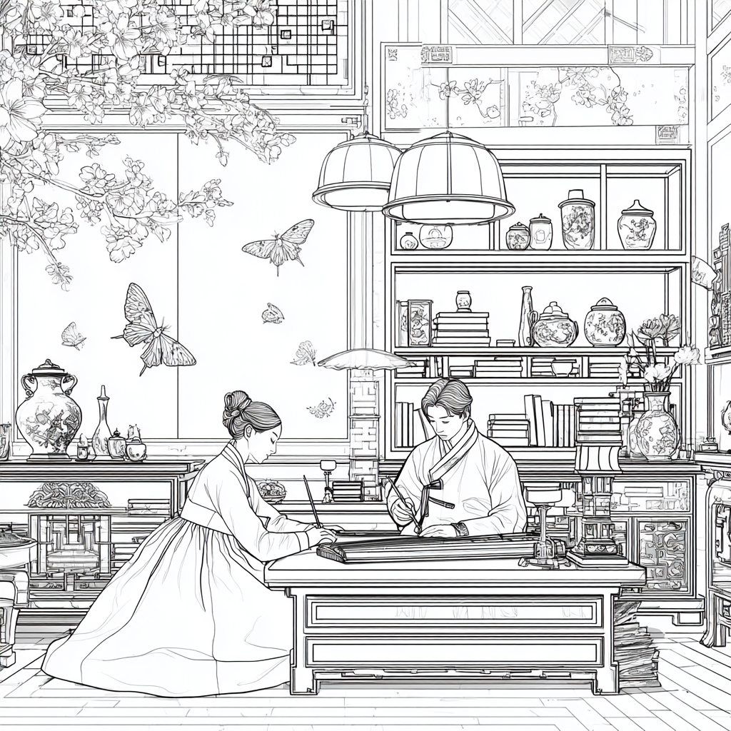 Spring Atelier of the Joseon Scholars