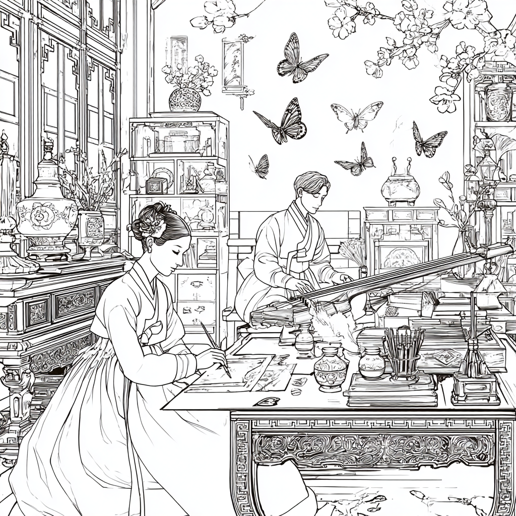 Spring Atelier of the Joseon Scholars