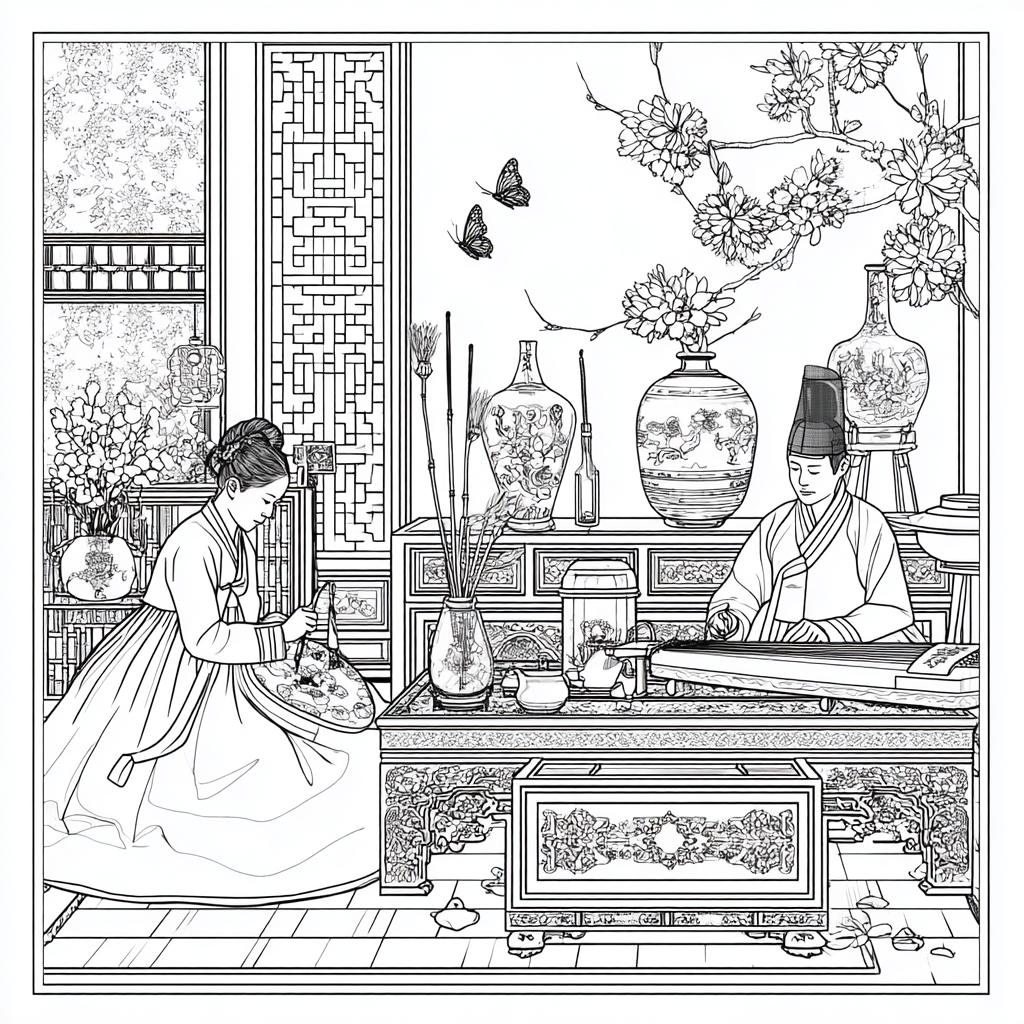 Spring Atelier of the Joseon Scholars