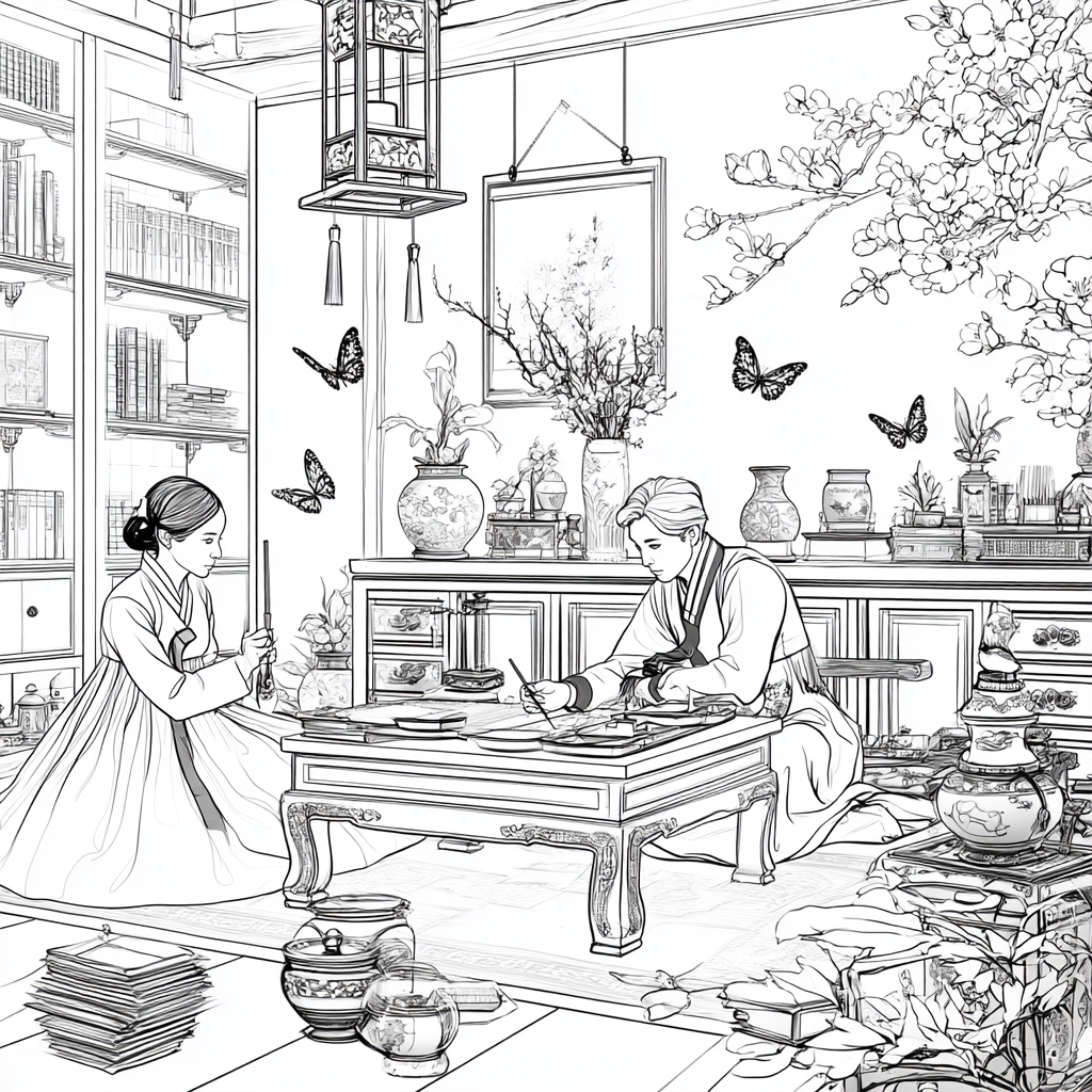 Spring Atelier of the Joseon Scholars