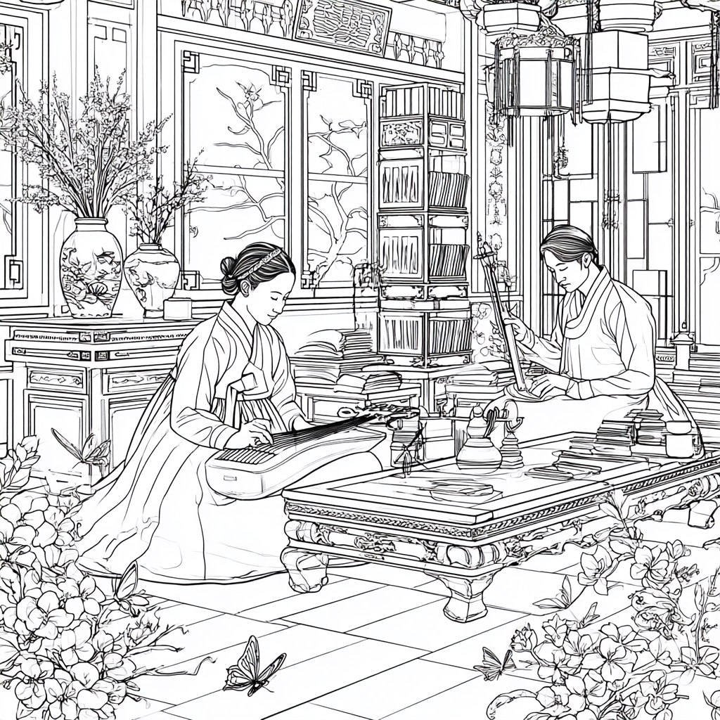 Spring Atelier of the Joseon Scholars