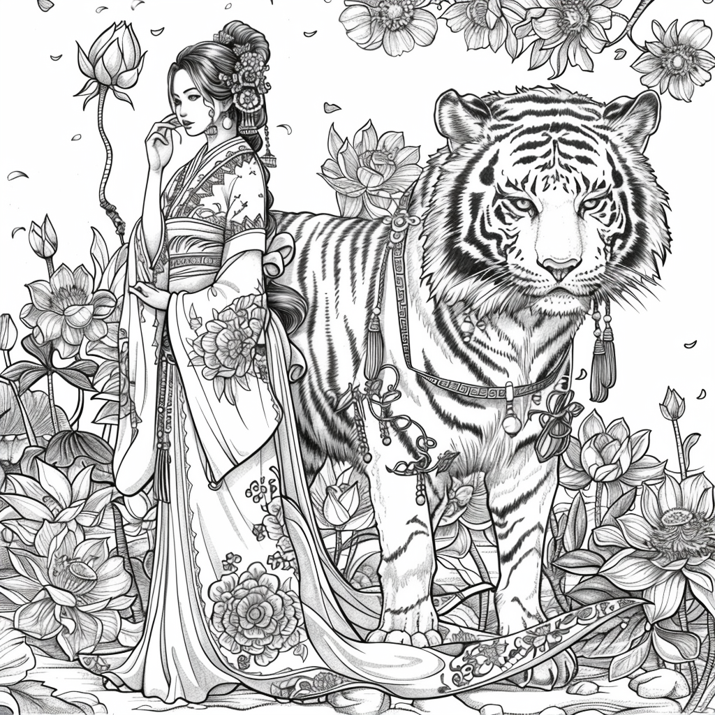 Tiger Guardian and the Lotus Princess
