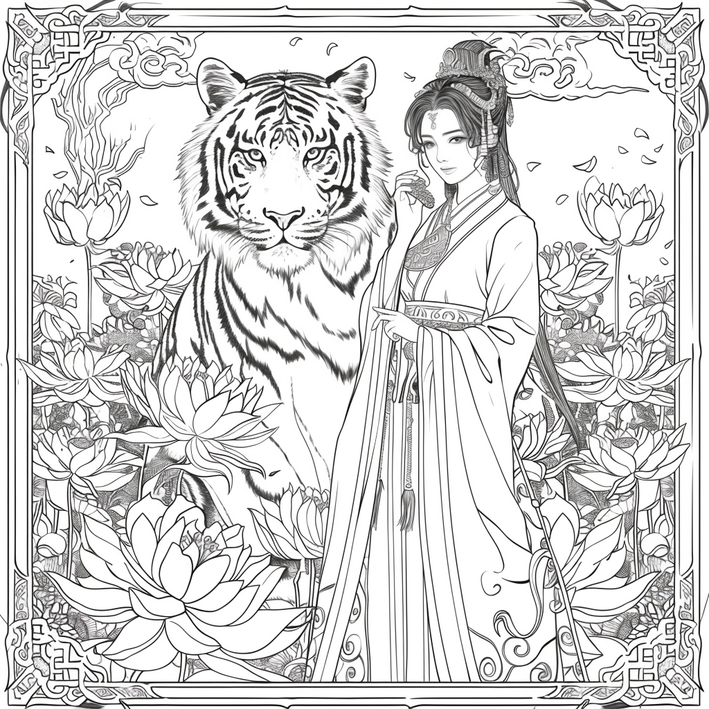 Tiger Guardian and the Lotus Princess