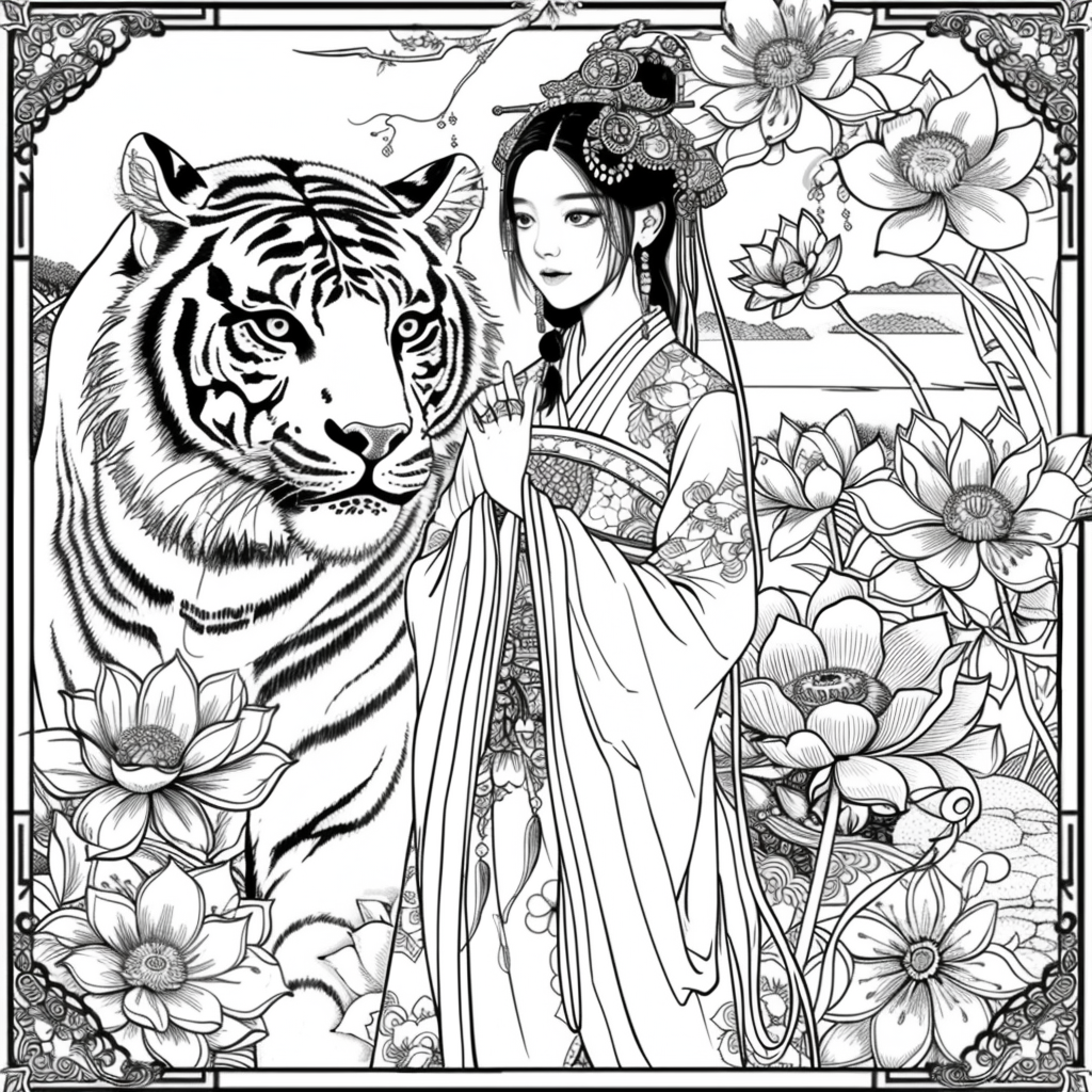 Tiger Guardian and the Lotus Princess