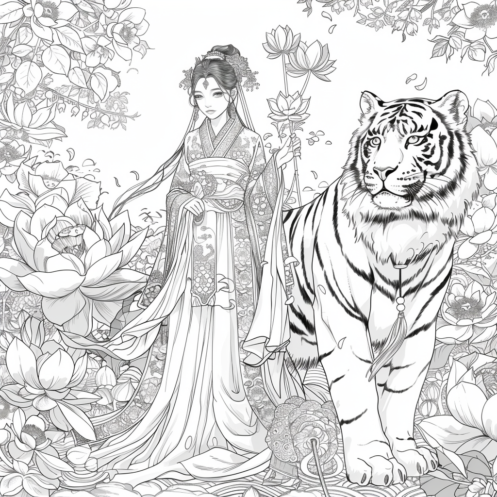 Tiger Guardian and the Lotus Princess