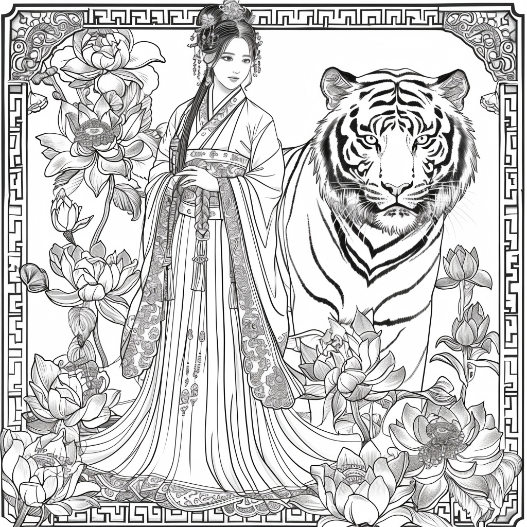 Tiger Guardian and the Lotus Princess