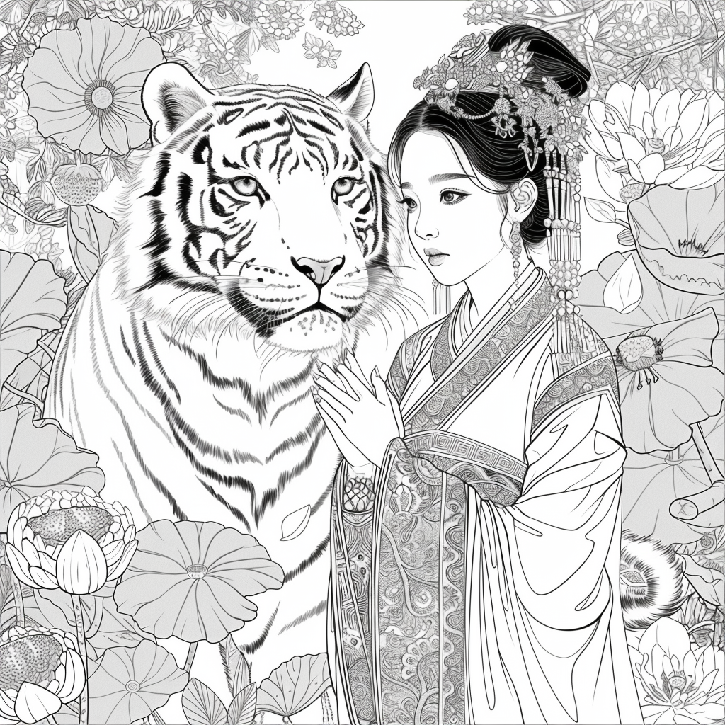 Tiger Guardian and the Lotus Princess