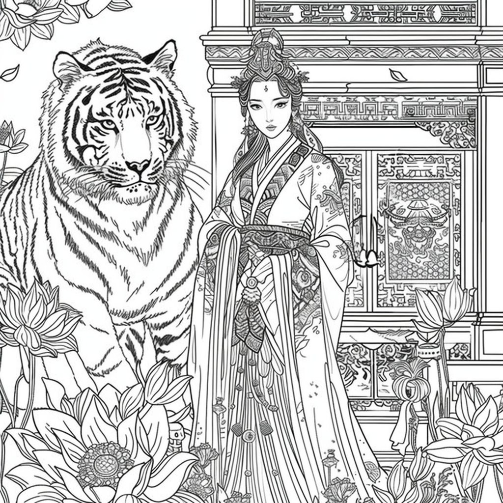 Tiger Guardian and the Lotus Princess