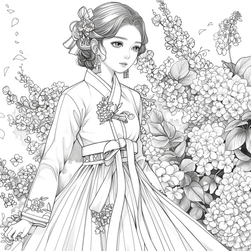 Blooming Walk of the Spring Hanbok Maiden