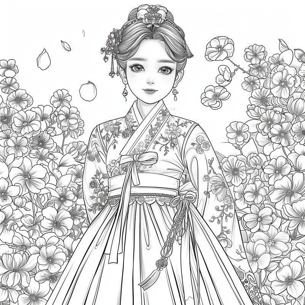 Blooming Walk of the Spring Hanbok Maiden