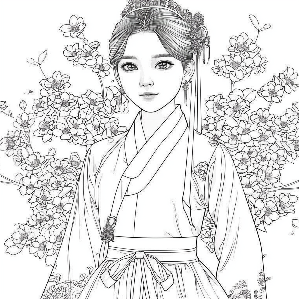 Blooming Walk of the Spring Hanbok Maiden