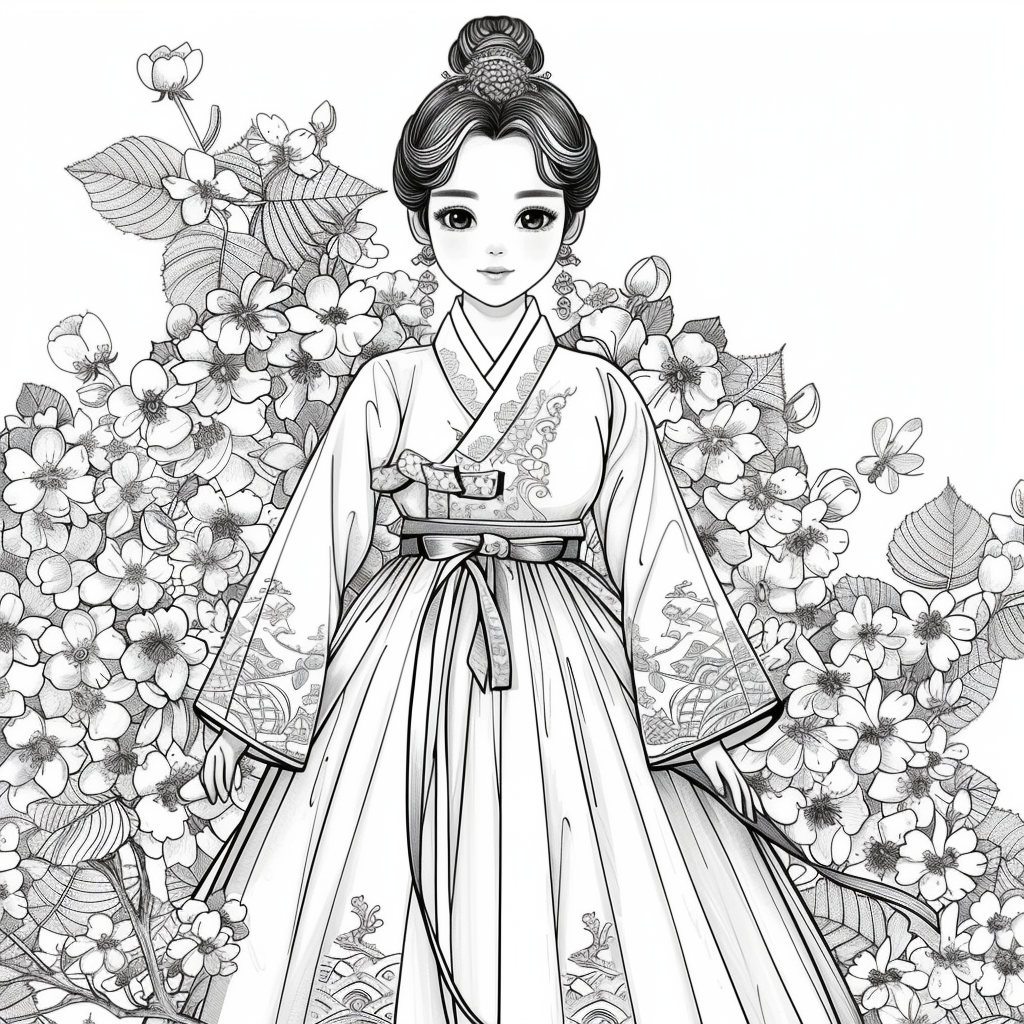 Blooming Walk of the Spring Hanbok Maiden