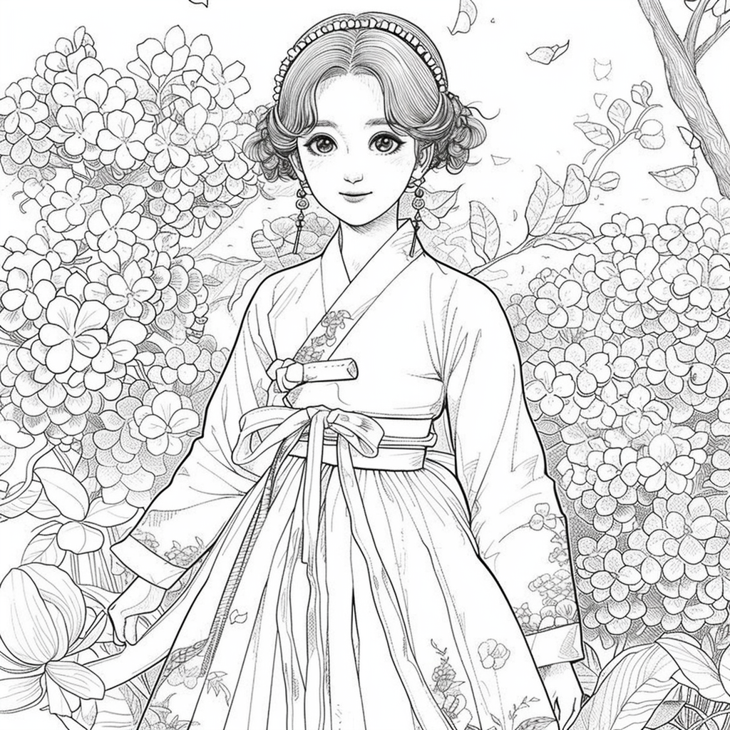 Blooming Walk of the Spring Hanbok Maiden