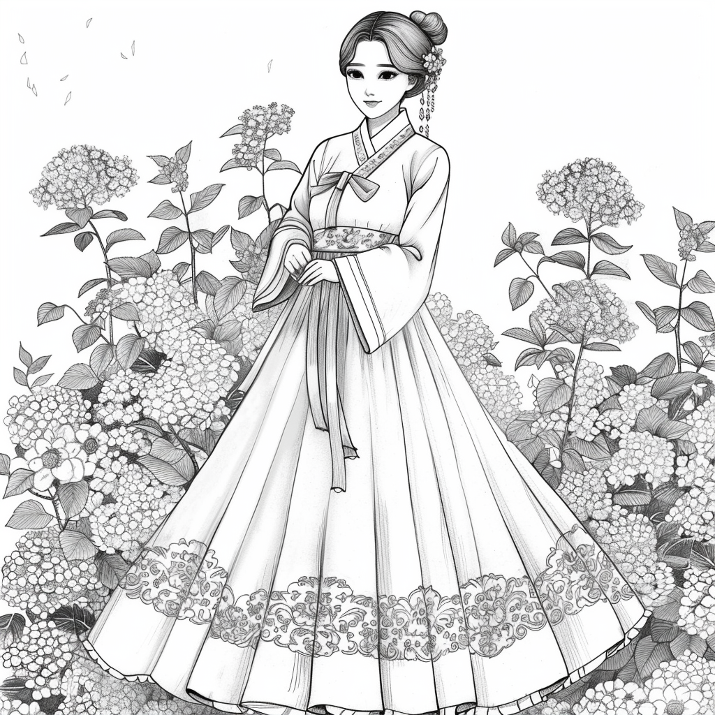 Blooming Walk of the Spring Hanbok Maiden