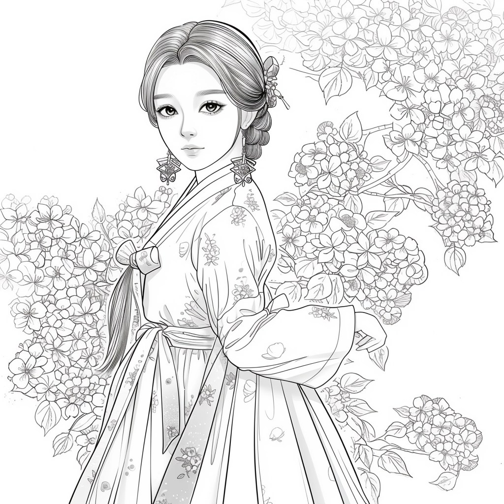 Blooming Walk of the Spring Hanbok Maiden