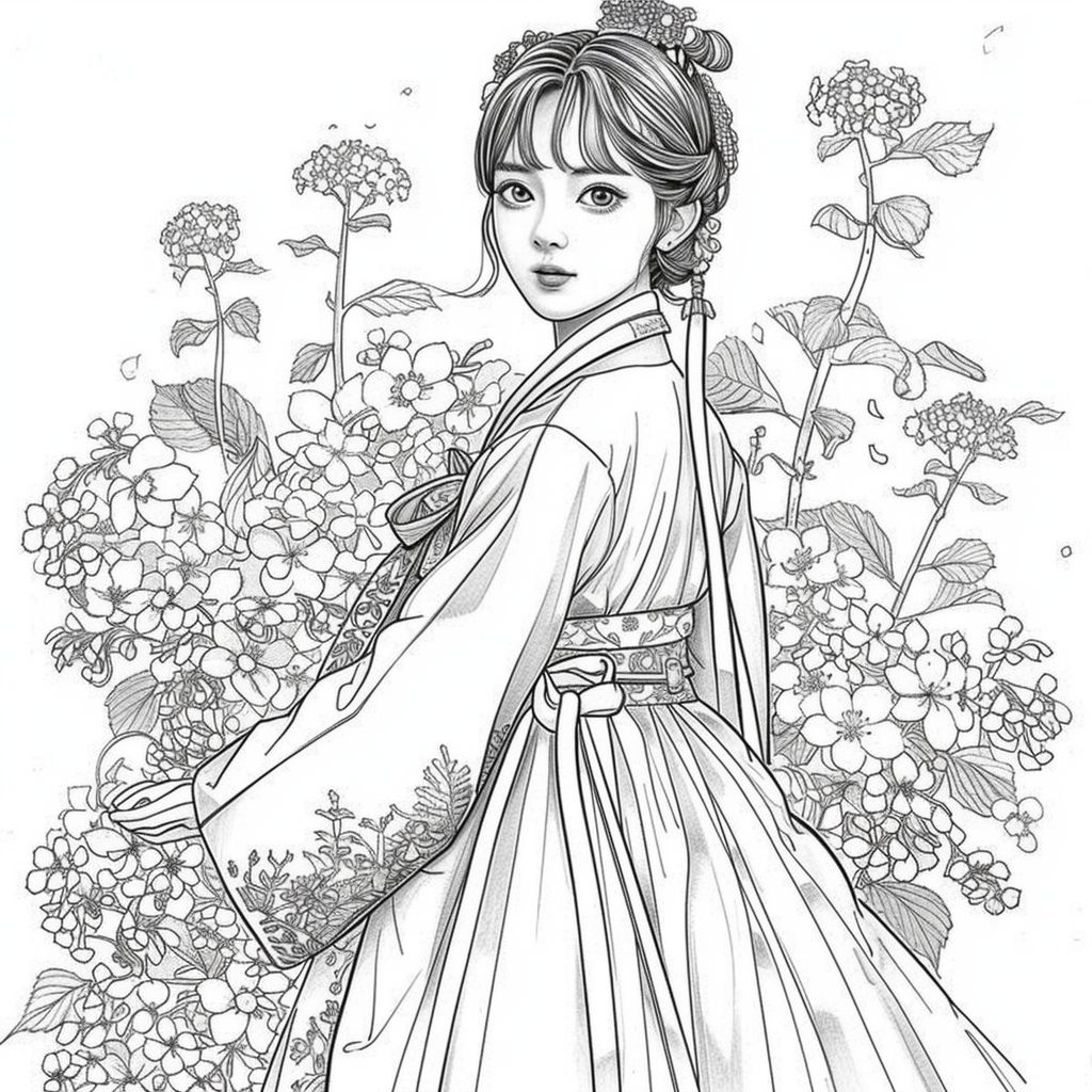 Blooming Walk of the Spring Hanbok Maiden