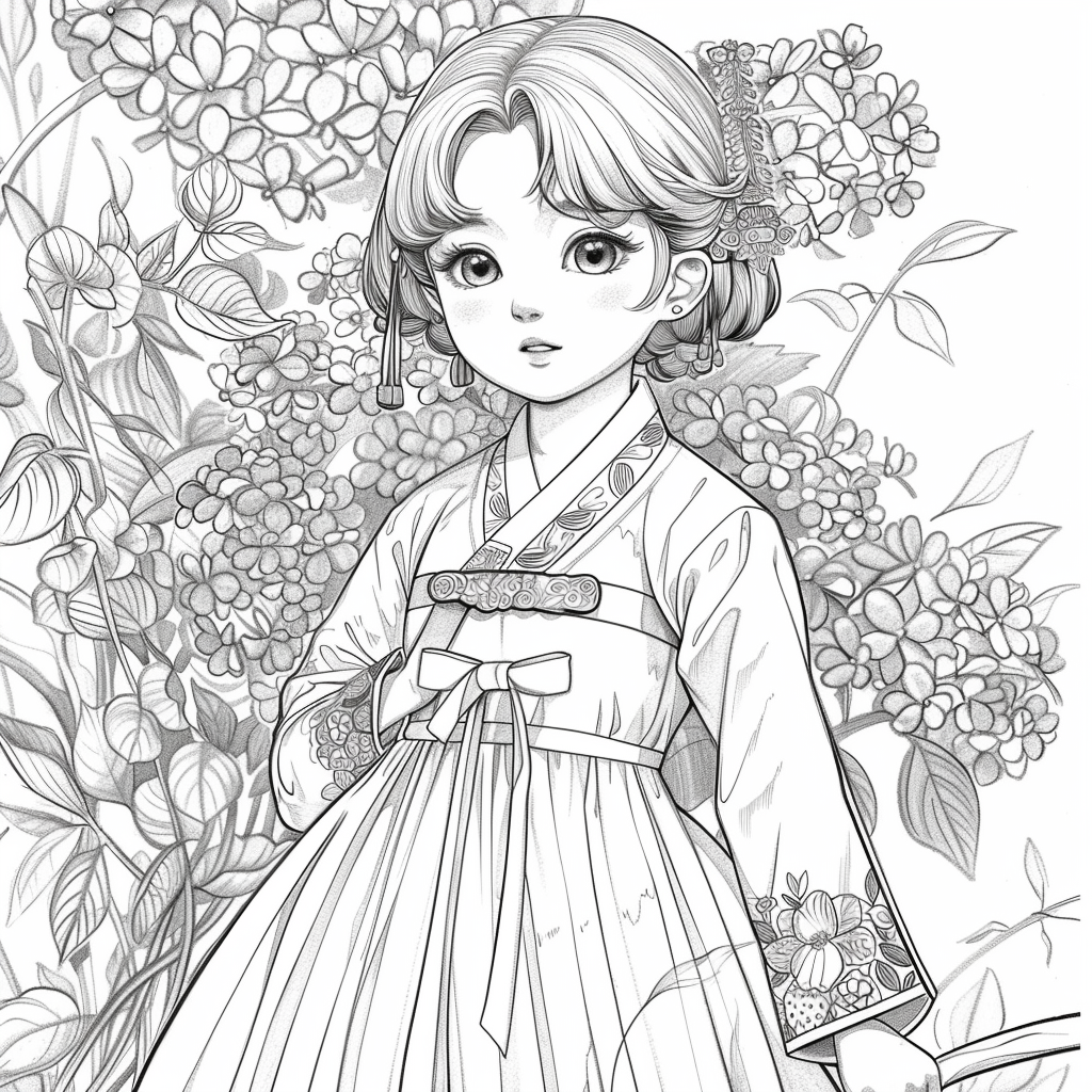 Blooming Walk of the Spring Hanbok Maiden