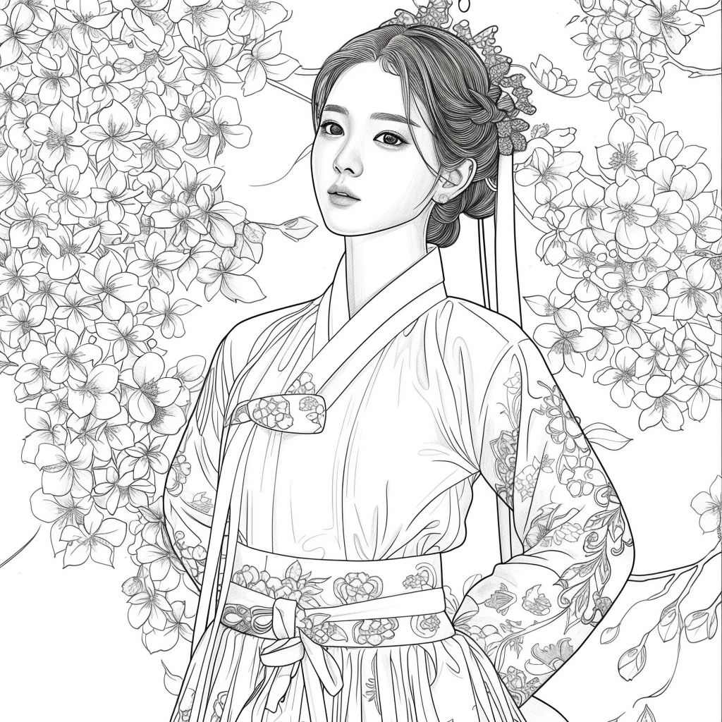 Blooming Walk of the Spring Hanbok Maiden