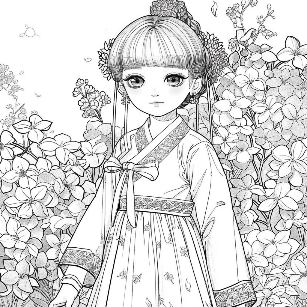 Blooming Walk of the Spring Hanbok Maiden